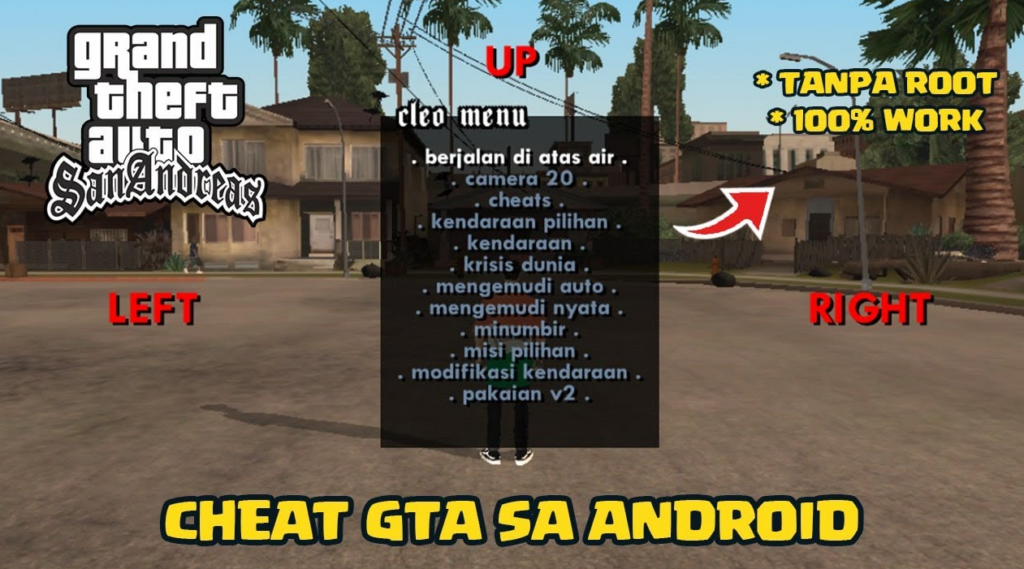 Cara Cheat GTA SA Android Tanpa Root